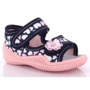 Відкриті босоніжки Ania druk-11a зі шкіряною устілкою