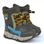 Термоботинки Tom M 5838a Grey, зимние детские сапоги на мальчика