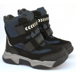 Термоботинки Tom M 7724d Black/Blue, зимние детские сапоги на мальчика