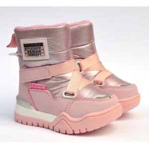 Термоботинки Tom M 9371e Pink, зимние детские сапоги на девочку