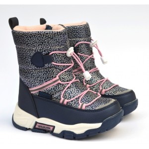 Термоботинки Tom M 9373c Blue, зимние детские сапоги на девочку