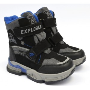 Термоботинки Tom M 9380b Grey, зимние детские сапоги на мальчика