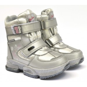 Термоботинки Tom M 9381e Silver, зимние детские сапоги на девочку 