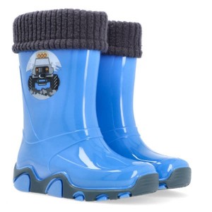 Резиновые сапоги DEMAR STORMER LUX PRINT 0402A (Монстр Трак. Голубые)