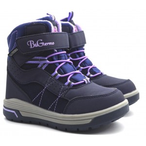 Термоботинки B&G R191-1226 Сине-сиреневые, сапоги на мембране