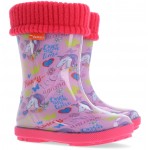 Резиновые сапоги DEMAR HAWAI LUX PRINT 0048al (Единорог Unicorn)