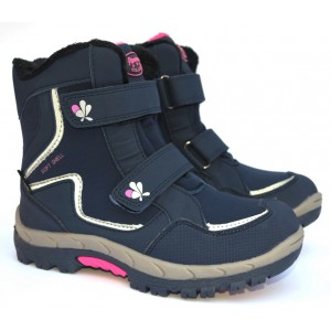 Термочеревики American club HL26/19 Navy-Fuxia, чоботи на мембрані