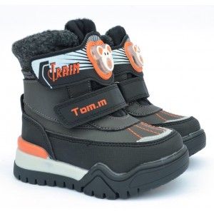 Термоботинки Tom M 9368B Grey, зимние детские сапоги