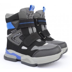 Термоботинки Tom M 9378B Gray, зимние детские сапоги