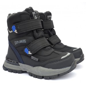Термоботинки Tom M 9660A Black, зимние детские сапоги на мальчика