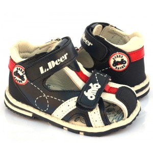 Босоніжки B&amp;G LD190-903. 21-26р. темно-сині