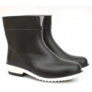 Женские резиновые сапожки Litma L-767-2-BT. Черный с белым