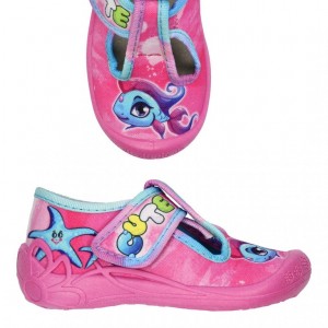 3F тапочки Tygrysek 1f8/16 рожеві з блакитним