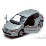 Машинка Kinsmart KT 5079 W. PEUGEOT 307 XSI Silver