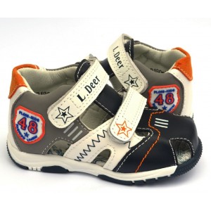 Босоніжки B&amp;G LD180-639. 22-27р. біло-сині