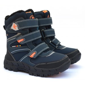 Термоботинки American club RL30/19 Navy-Orange, сапоги на мембране