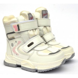 Термоботинки Tom M 9381f White, зимние детские сапоги на девочку 