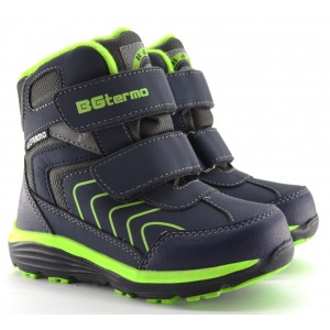 Термоботинки B&G HL209-802 синий-неон, сапоги на мембране