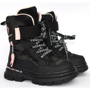 Термочеревики Tom M Flip-0236F Black, зимові дитячі чоботи