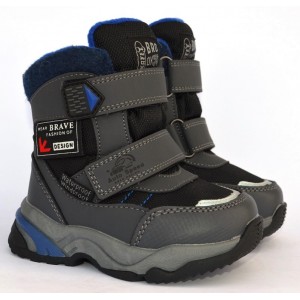Термоботинки Tom M 10249E Grey, зимние детские сапоги