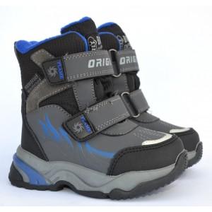 Термоботинки Tom M 10251E Grey, зимние детские сапоги