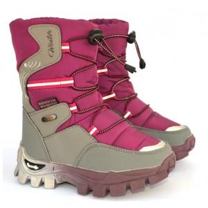 Термоботинки Tom M 9559H Purple, зимние детские сапоги