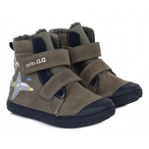 Черевики зимові шкіряні D.D.Step W049-607AM, зимові чоботи на хлопчика