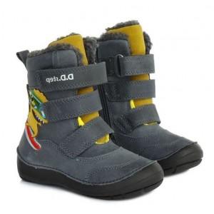 Черевики зимові шкіряні D.D.Step W023-430AM, зимові чоботи на хлопчика