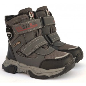 Термоботинки Tom M 10434B Grey, зимние детские сапоги