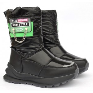 Термочеревики Tom M 10262C Black, зимові дитячі чоботи