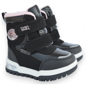 Термоботинки Tom M 10847B Black, зимние детские сапоги