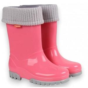 Резиновые сапоги DEMAR TWISTER LUX PRINT 0406F (светло-розовые)