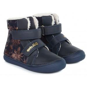 Черевики зимові шкіряні D.D.Step W078-339AM, зимові чоботи на дівчинку