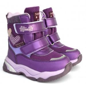 Термочеревики Tom M 10244W Purple, зимові дитячі чоботи