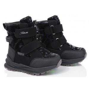 Термоботинки Tom M 11194C Black, зимние детские сапоги