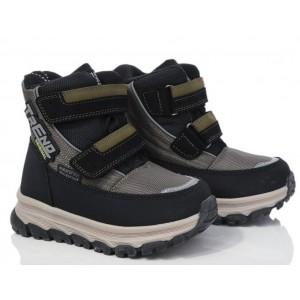 Термоботинки Tom M-Bi&Ki 11202B Black-Green, зимние детские сапоги