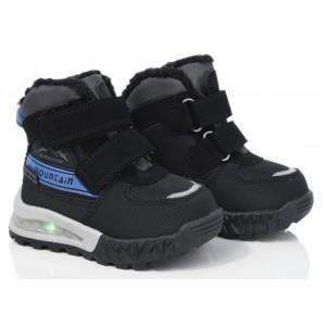 Термоботинки Tom M 11268A Black, зимние детские сапоги