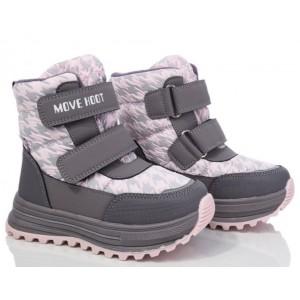 Термоботинки Tom M 11275B Light Pink, зимние детские сапоги