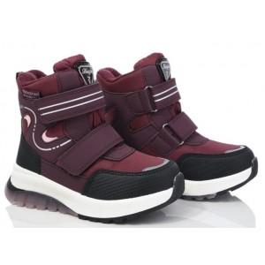 Термоботинки Tom M 11296D Wine Red, зимние детские сапоги