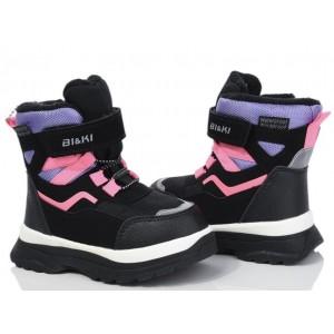 Термоботинки Tom M-Bi&Ki 01362C Black-Purple, зимние детские сапоги