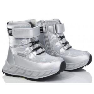Термоботинки Tom M-Bi&Ki 01385E Silver, зимние детские сапоги