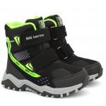 Термоботинки B&G HL24-12 Черные-Неон, сапоги на мембране