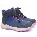 Термоботинки B&G TKT24-26 Фиолетово-Черные, сапоги на мембране