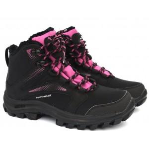 Термочеревики American club SoftShell HL149/24 Black-Fuxia, чоботи на мембрані