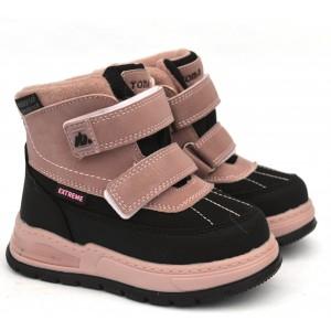 Термочеревики Tom M 11770E Black-Pink, зимові дитячі чоботи