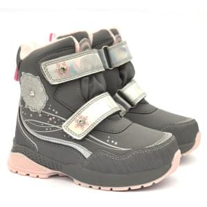 Ботинки B&G TKT24-16 Серо-Розовые