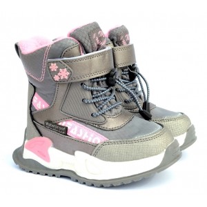 Термоботинки Tom M 9529D Grey, зимние детские сапоги