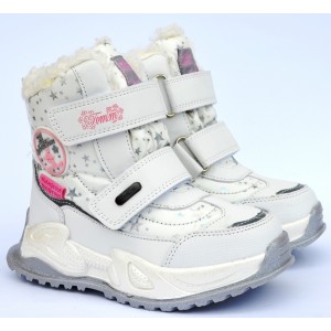 Термоботинки Tom M 9562D White, зимние детские сапоги
