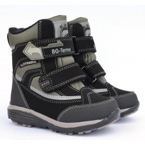 Термоботинки B&G HL22-7_0430 черный хаки, сапоги на мембране
