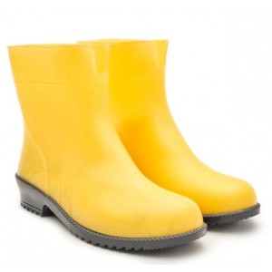 Женские резиновые полусапожки Litma  L-767-7-GL. NEON желтый